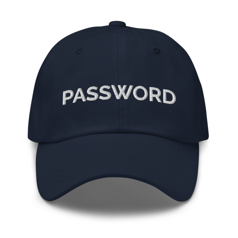 Password Hat - Navy