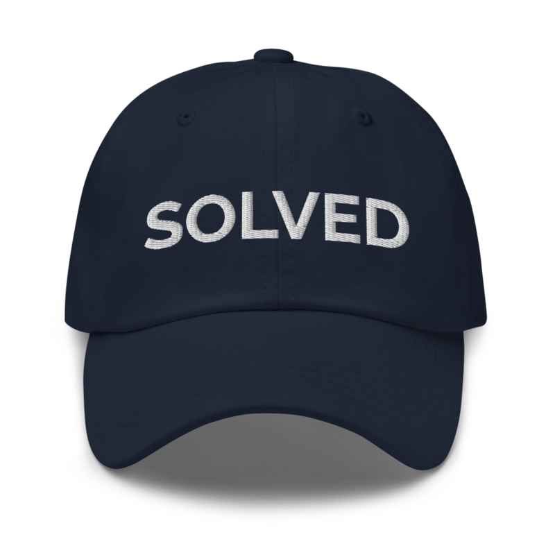 Solved Hat - Navy