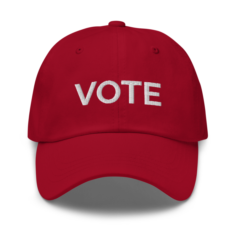 Vote Hat - Cranberry