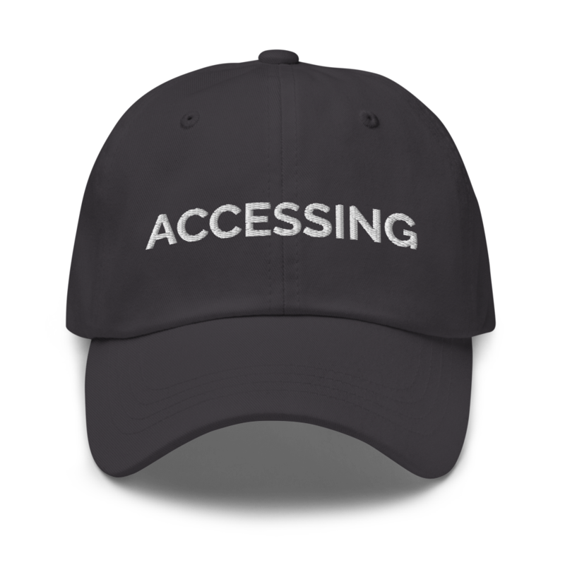 Accessing Hat - Dark Grey