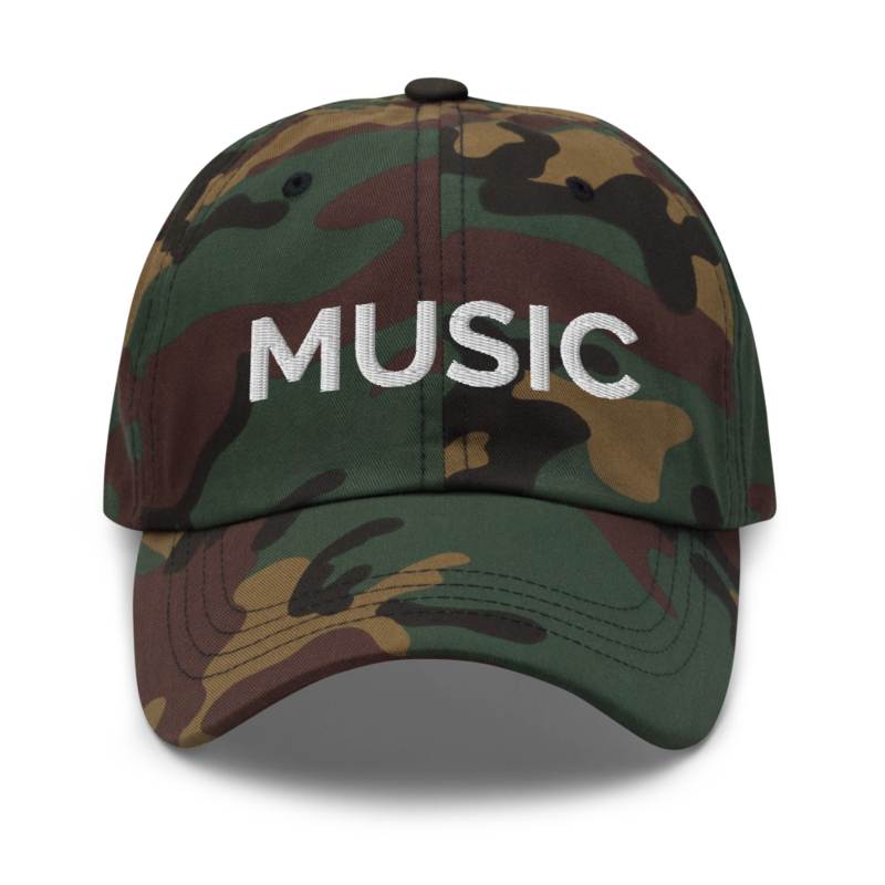 Music Hat - Green Camo