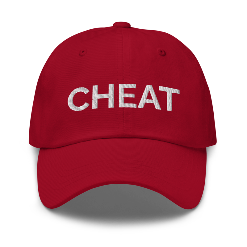 Cheat Hat - Cranberry