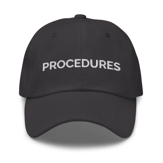 Procedures Hat - Dark Grey