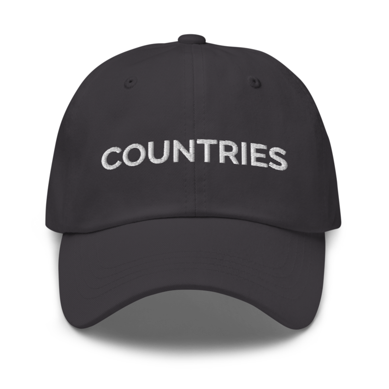 Countries Hat - Dark Grey