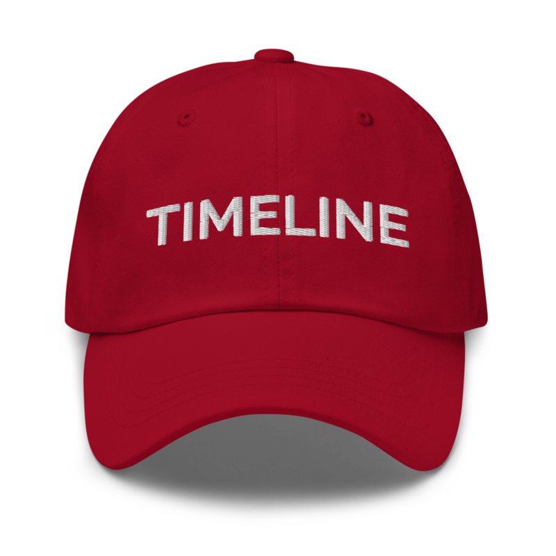 Timeline Hat - Cranberry