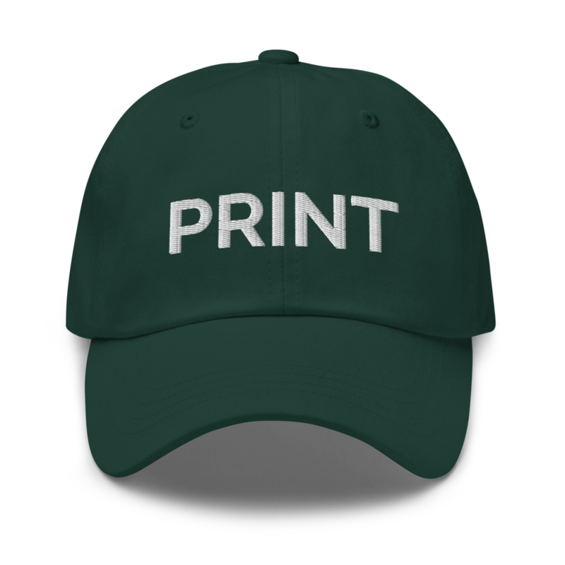 Print Hat - Spruce