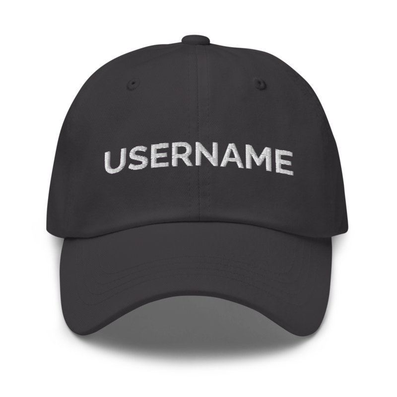 Username Hat - Dark Grey