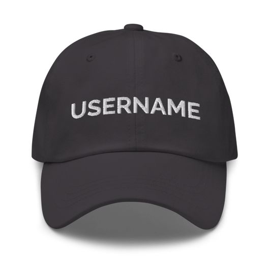 Username Hat - Dark Grey