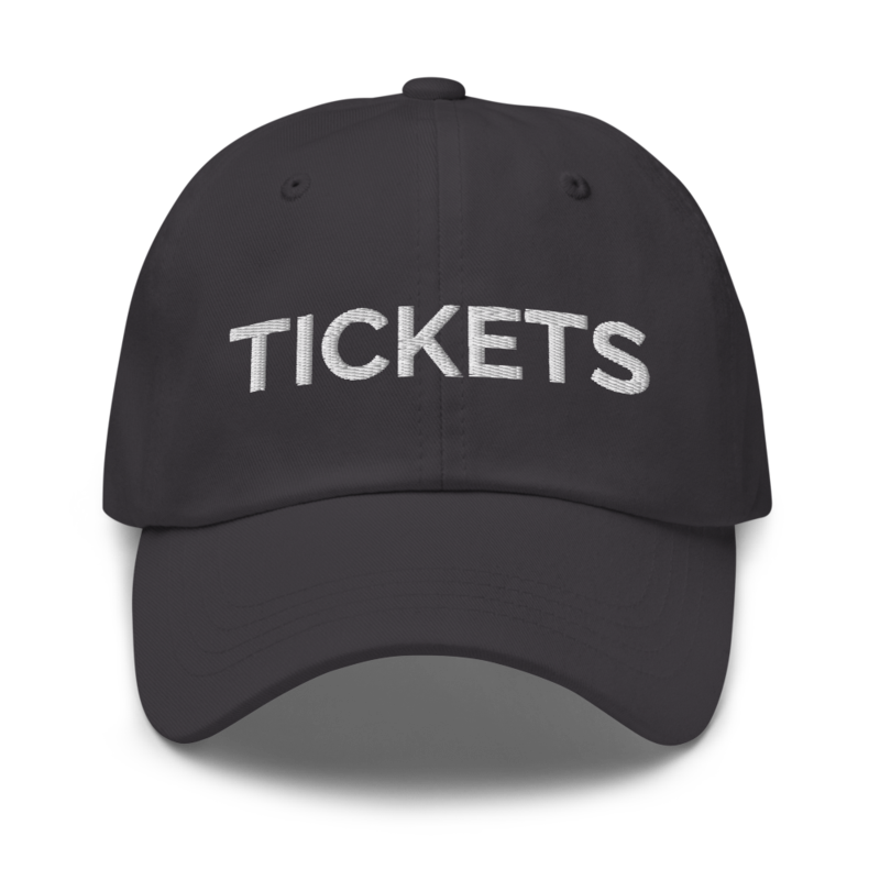 Tickets Hat - Dark Grey