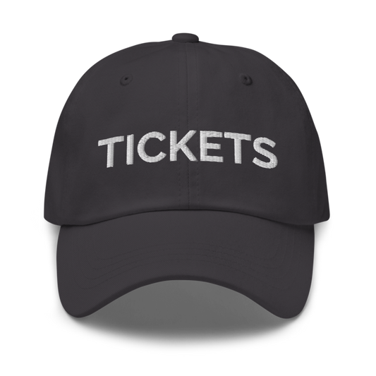 Tickets Hat - Dark Grey