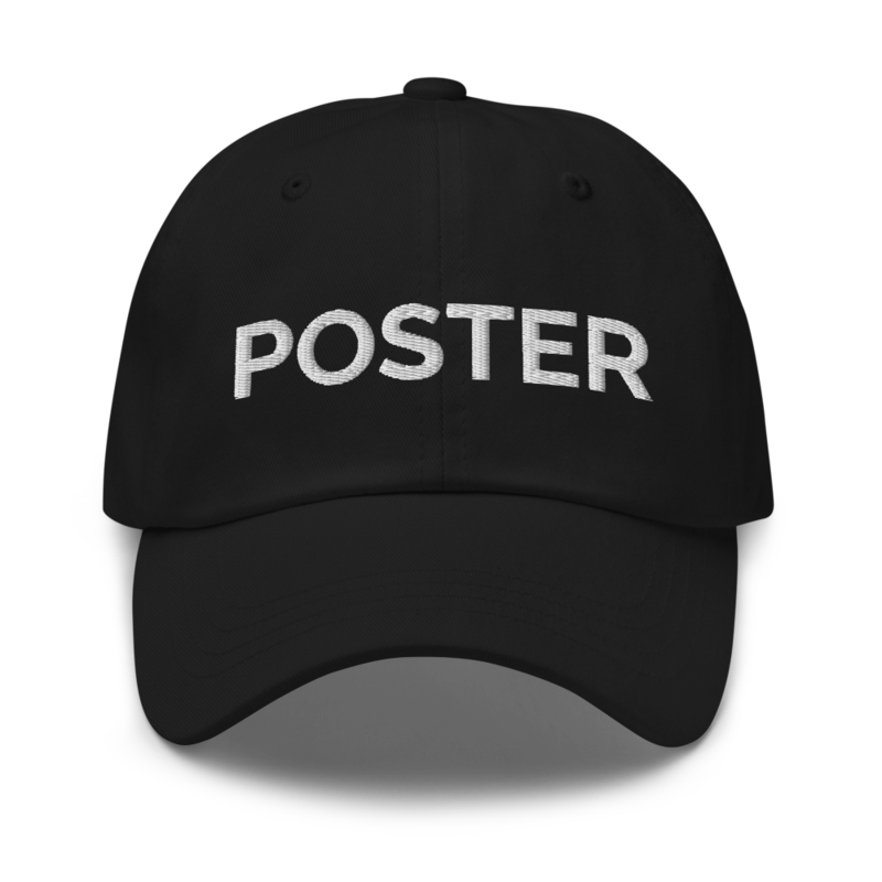 Poster Hat - Black