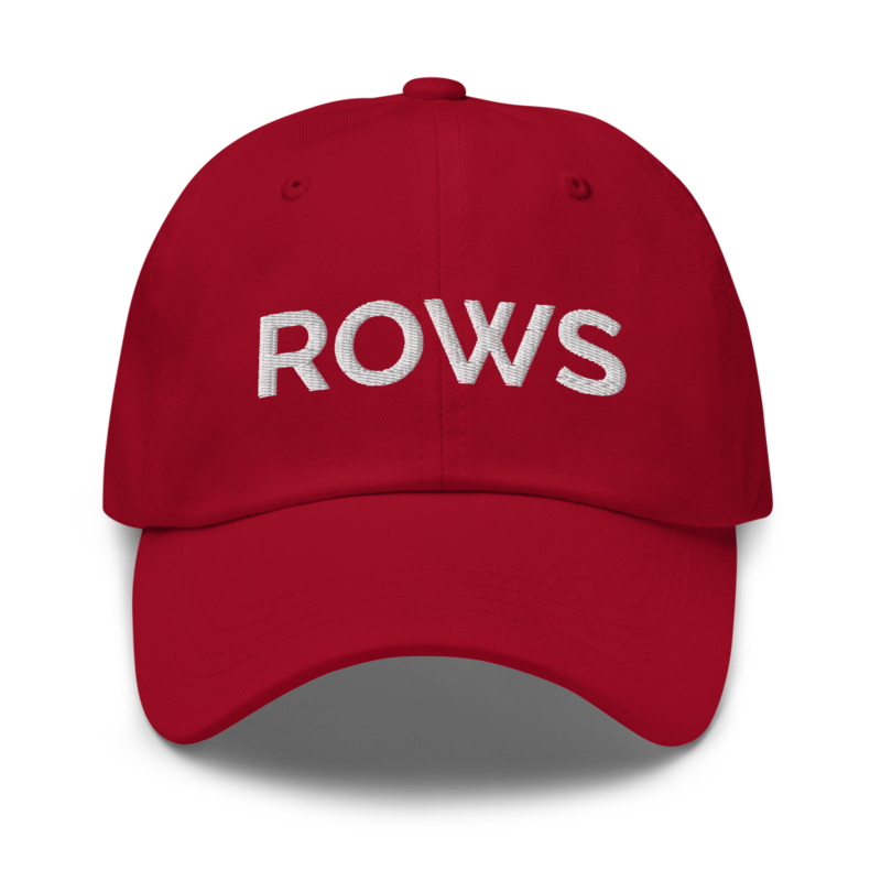 Rows Hat - Cranberry