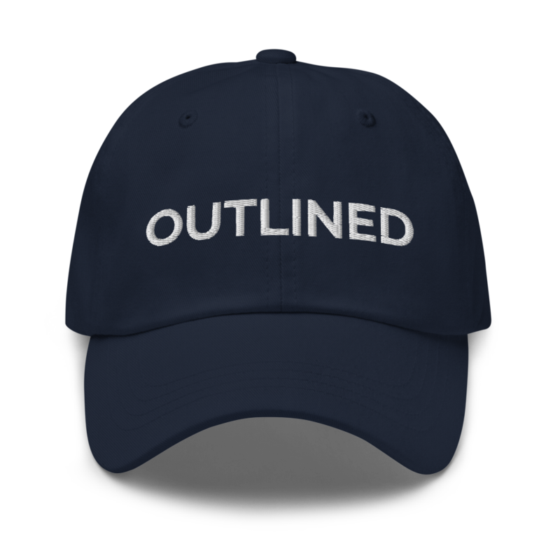 Outlined Hat - Navy