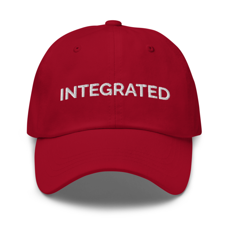 Integrated Hat - Cranberry