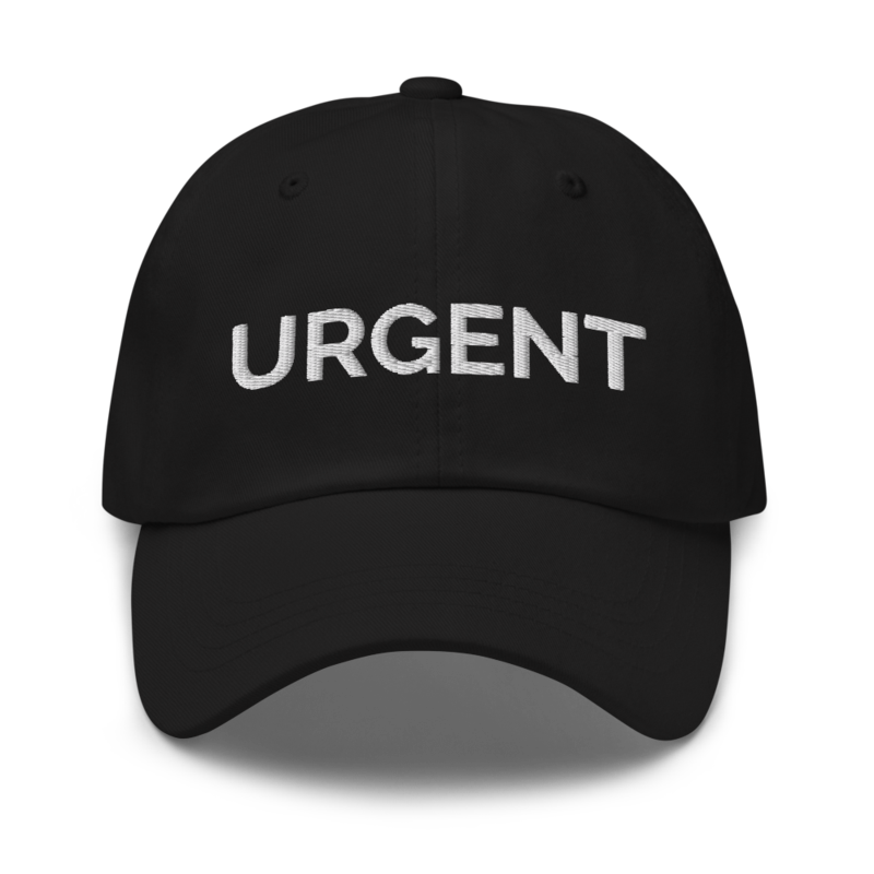 Urgent Hat - Black
