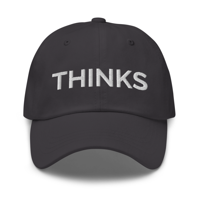 Thinks Hat - Dark Grey