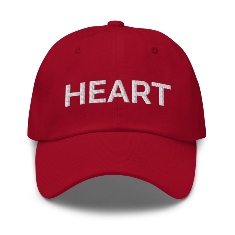 Heart Hat - Cranberry