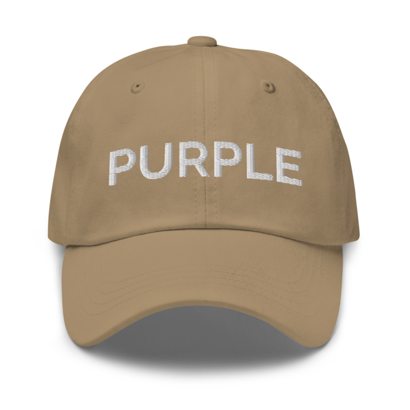 Purple Hat - Khaki