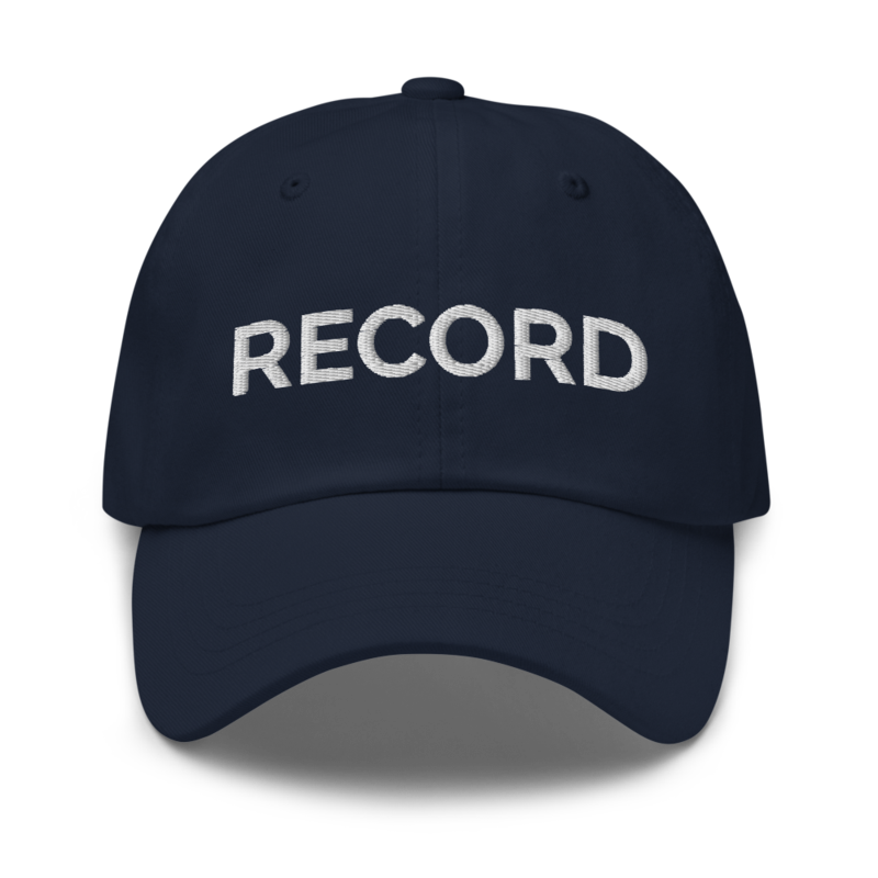 Record Hat - Navy