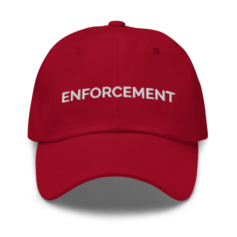 Enforcement Hat - Cranberry