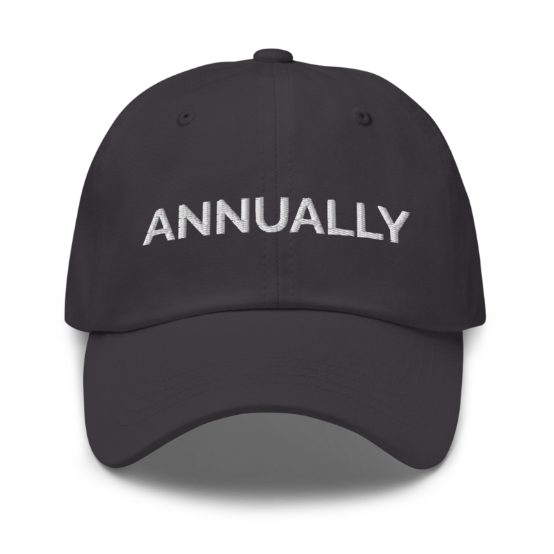 Annually Hat - Dark Grey