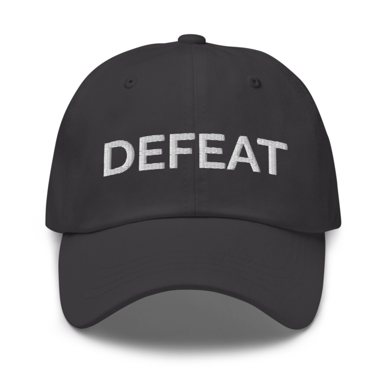 Defeat Hat - Dark Grey