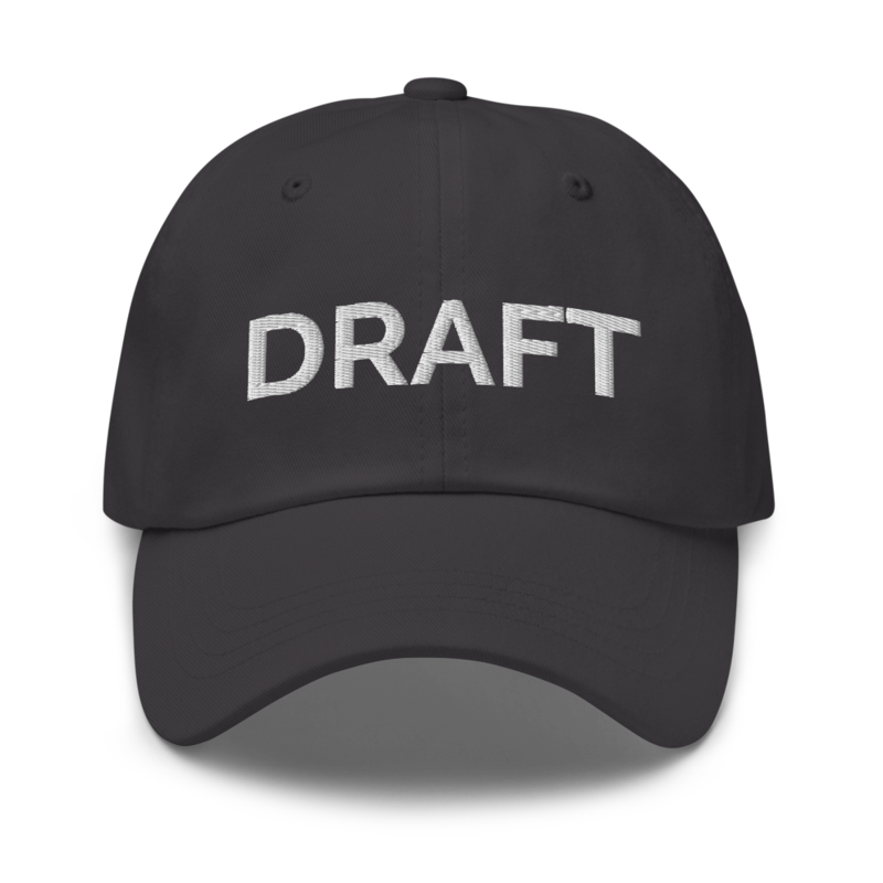 Draft Hat - Dark Grey