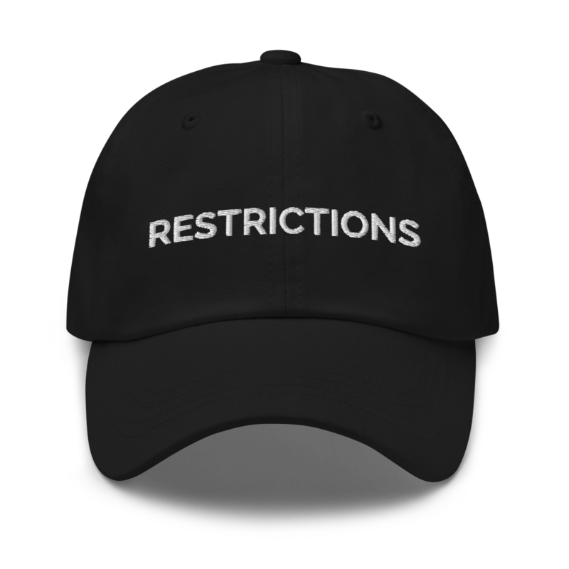 Restrictions Hat - Black
