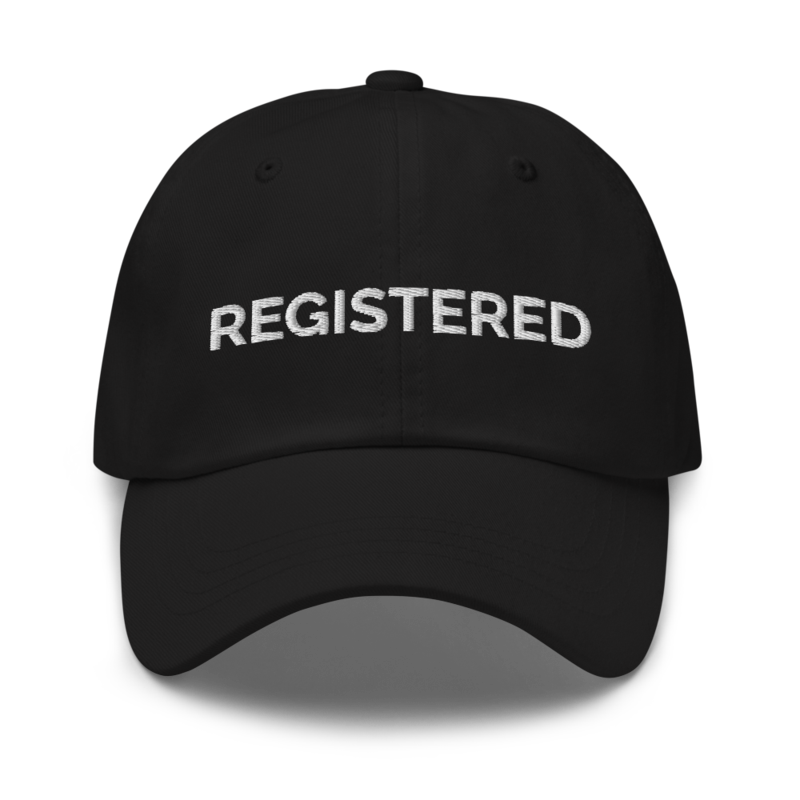 Registered Hat - Black