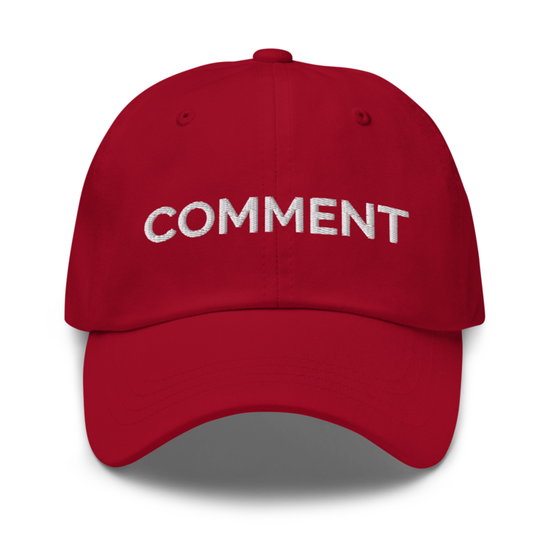 Comment Hat - Cranberry