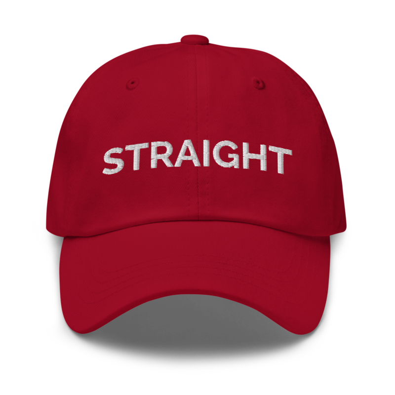 Straight Hat - Cranberry
