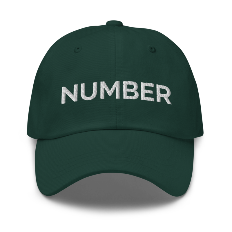 Number Hat - Spruce