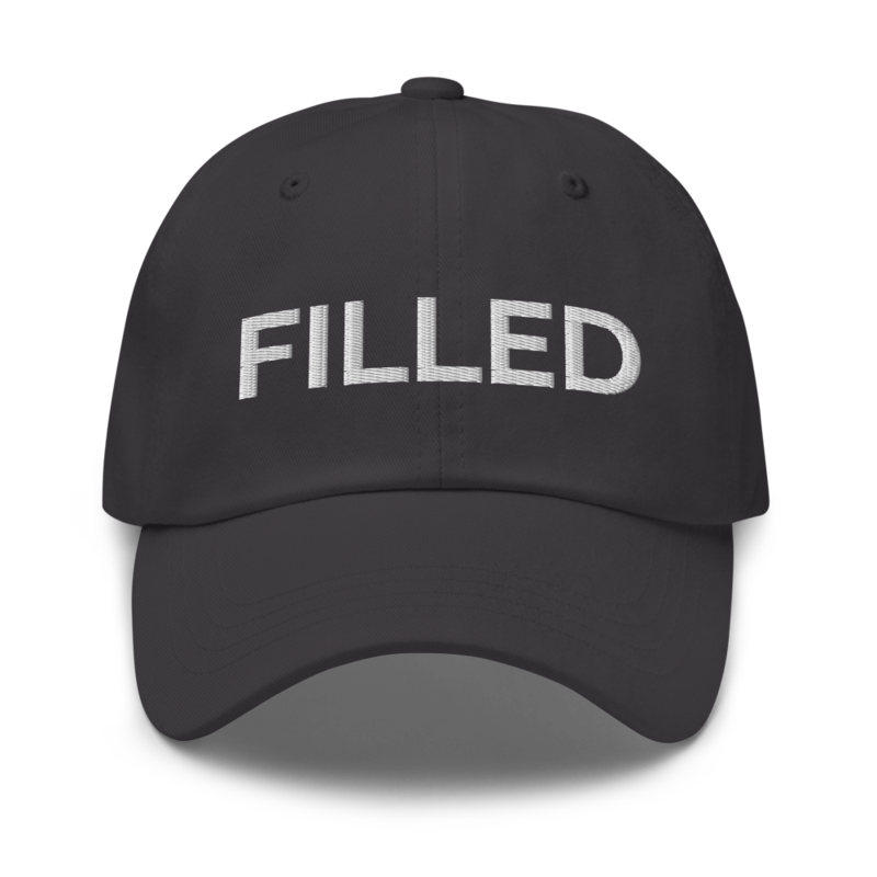 Filled Hat - Dark Grey