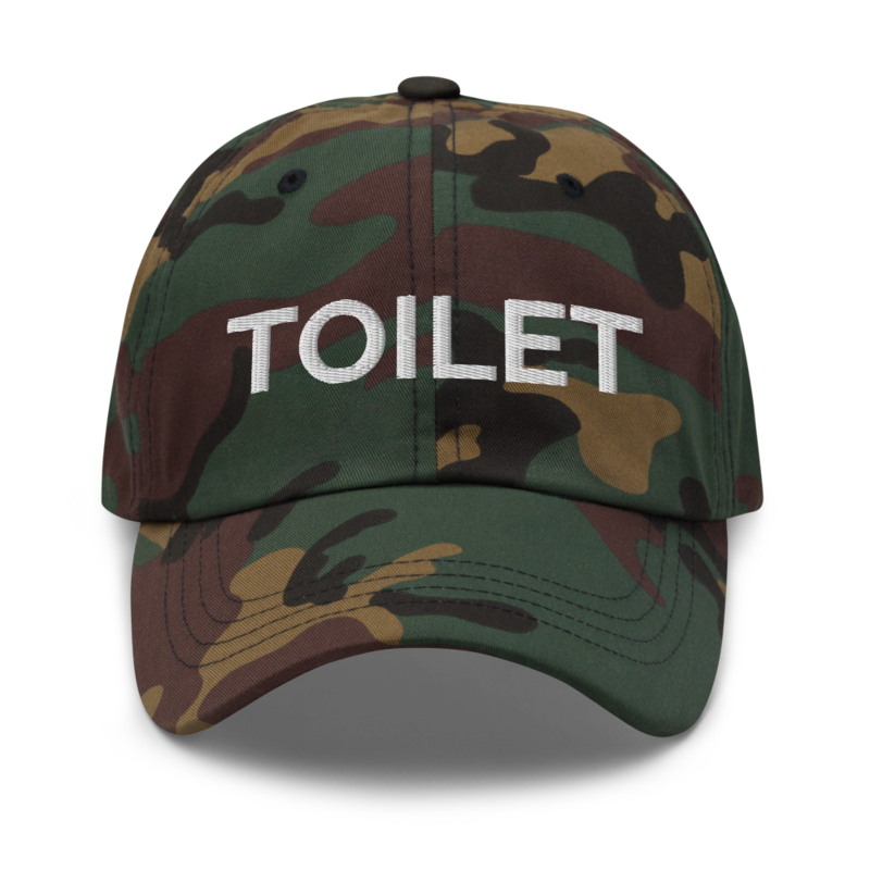 Toilet Hat - Green Camo