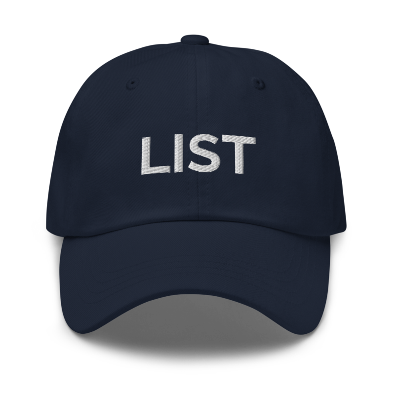 List Hat - Navy