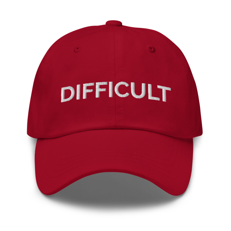 Difficult Hat - Cranberry