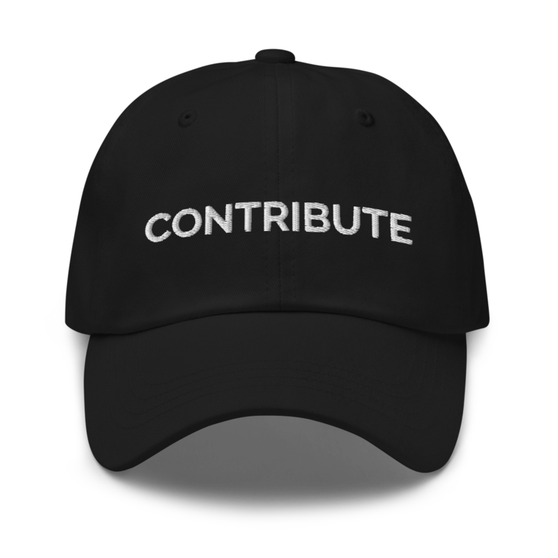 Contribute Hat - Black