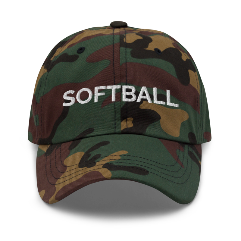 Softball Hat - Green Camo