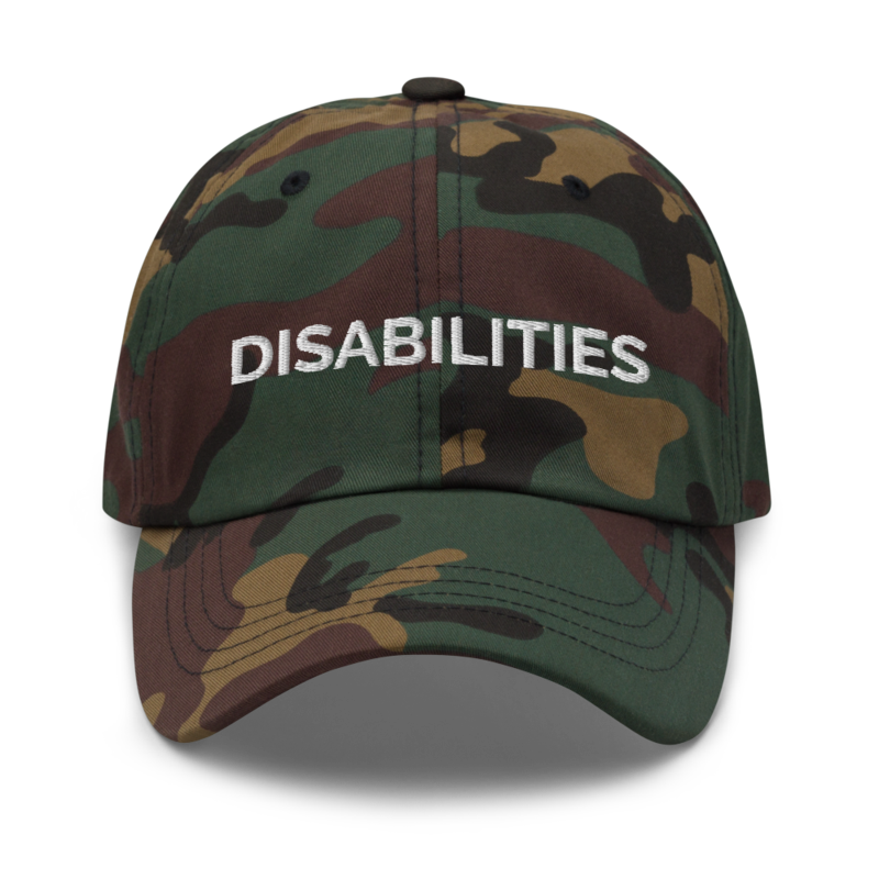 Disabilities Hat - Green Camo