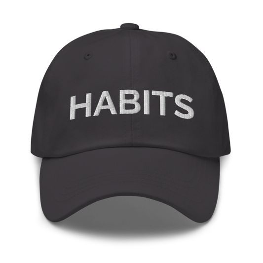 Habits Hat - Dark Grey