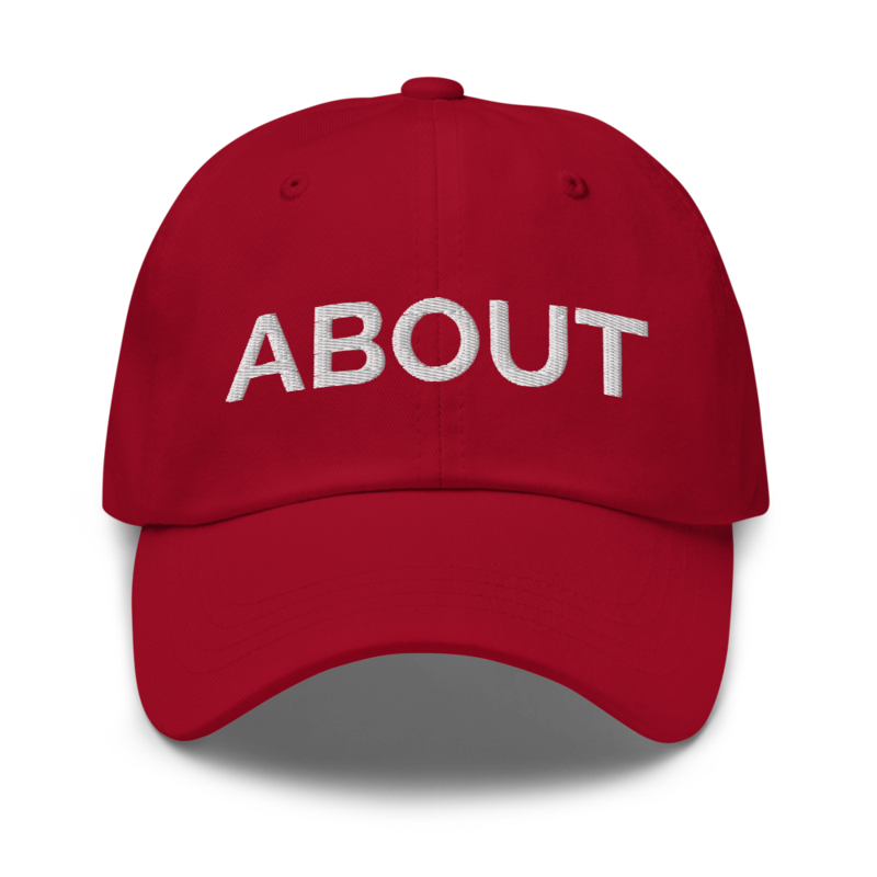 About Hat - Cranberry