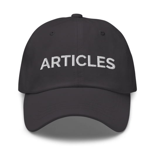 Articles Hat - Dark Grey