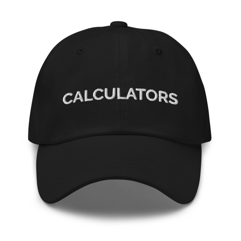 Calculators Hat - Black