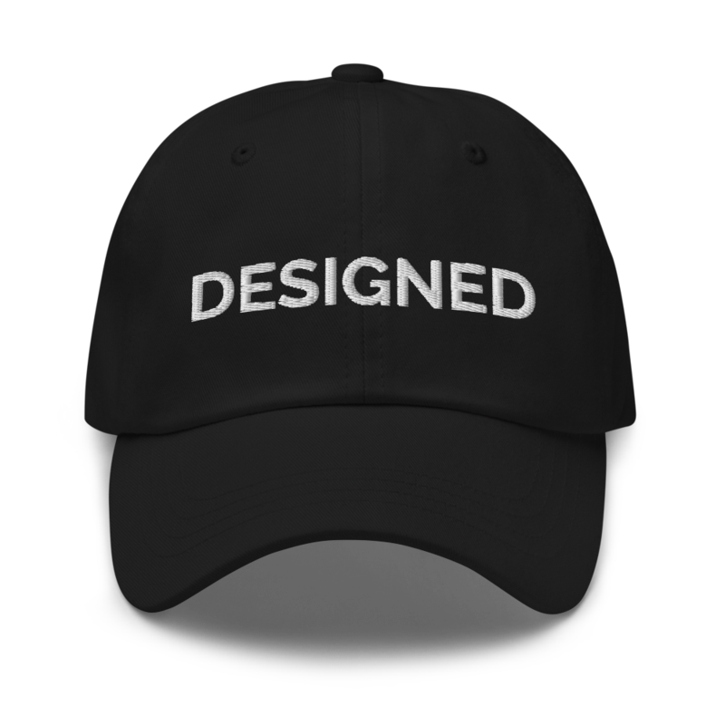 Designed Hat - Black