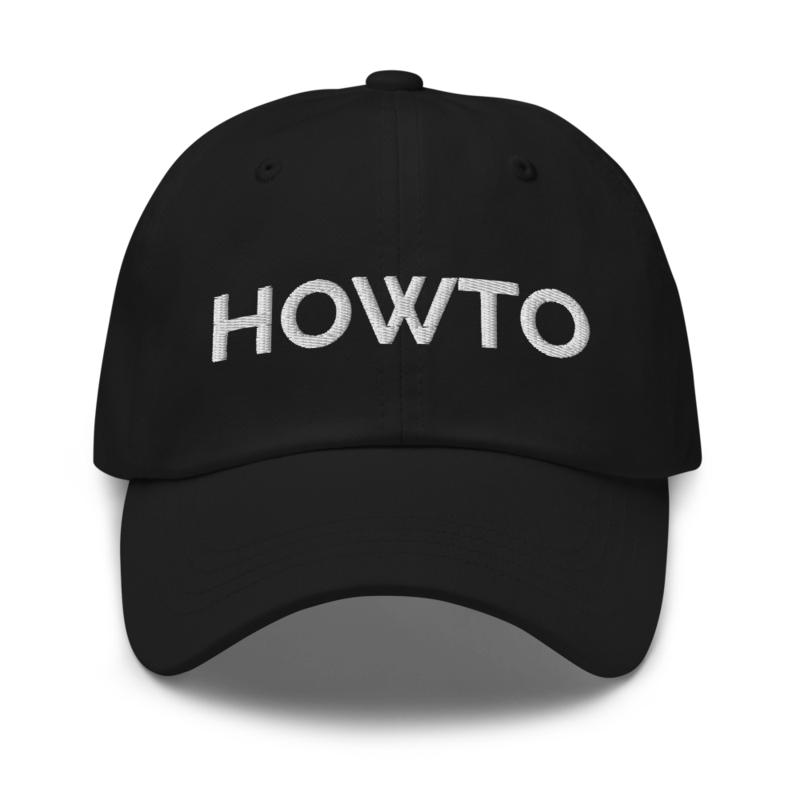 Howto Hat - Black