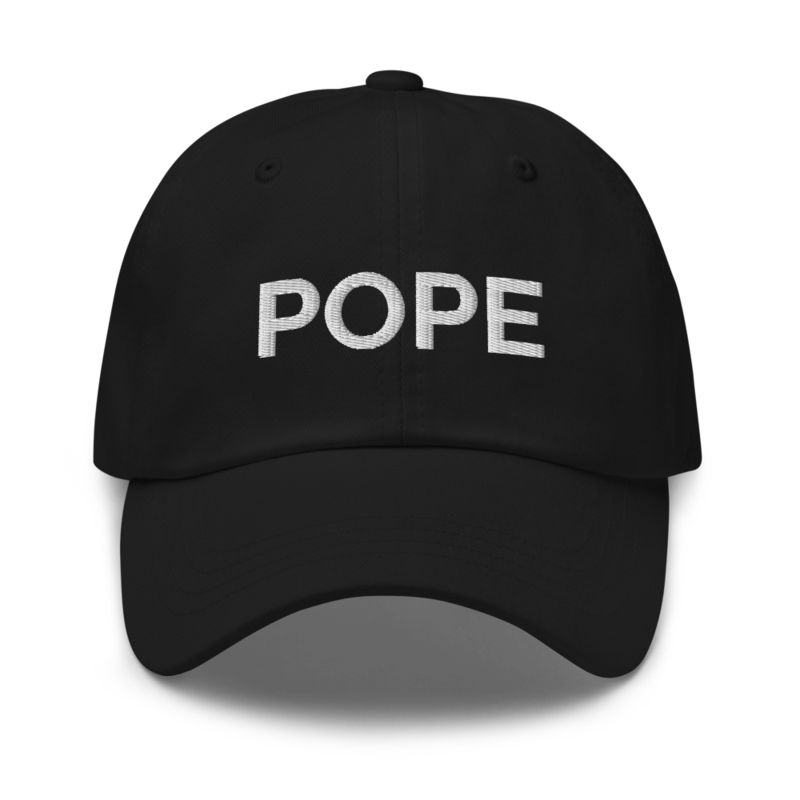 Pope Hat - Black