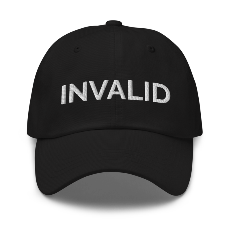 Invalid Hat - Black