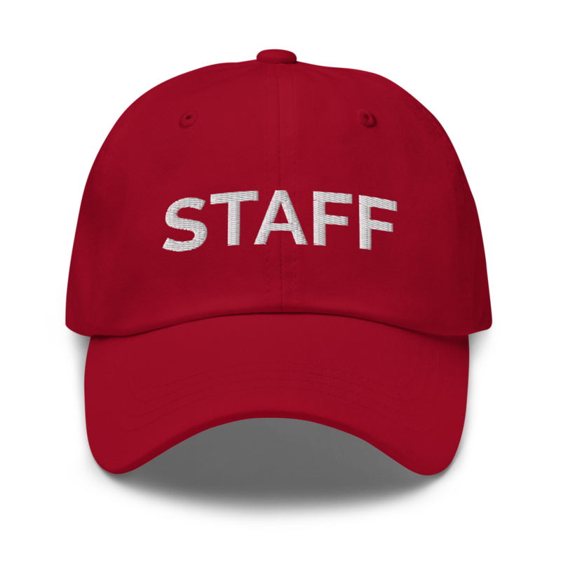 Staff Hat - Cranberry