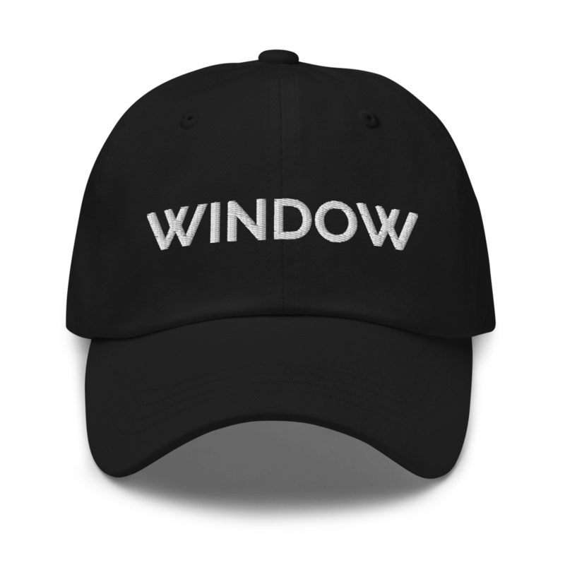 Window Hat - Black