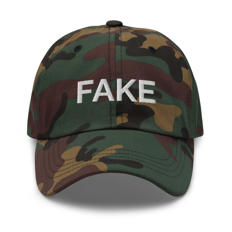 Fake Hat - Green Camo